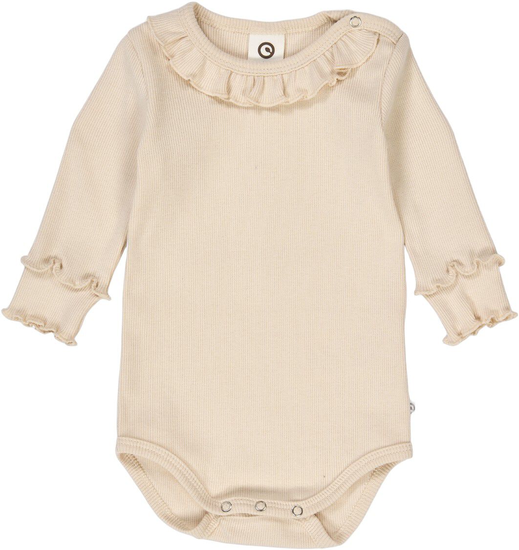 Cozy me rib frill collar l/s body