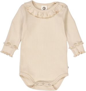 Cozy me rib frill collar l/s body