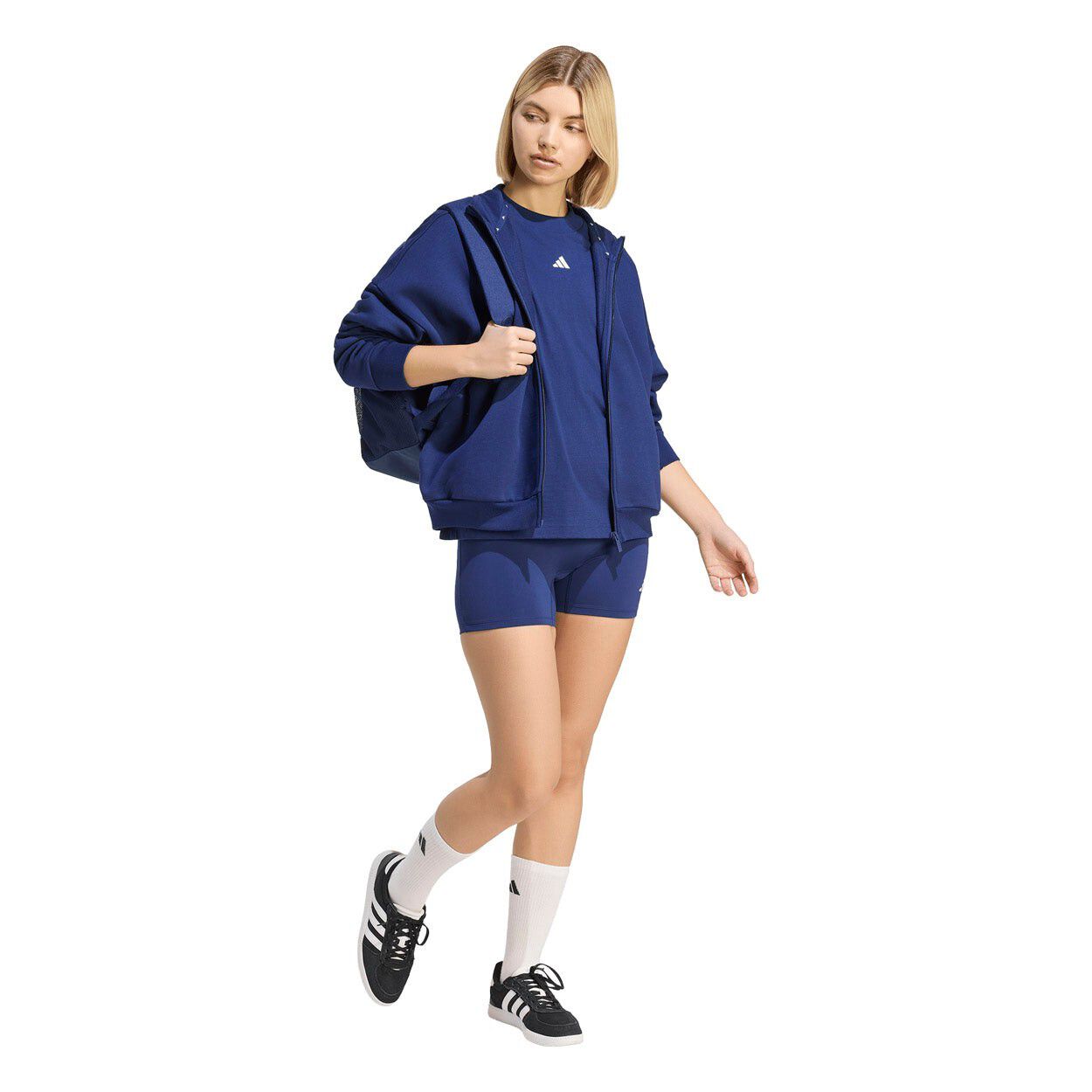 3 Stripes Studio Full Zip Sweatshirt