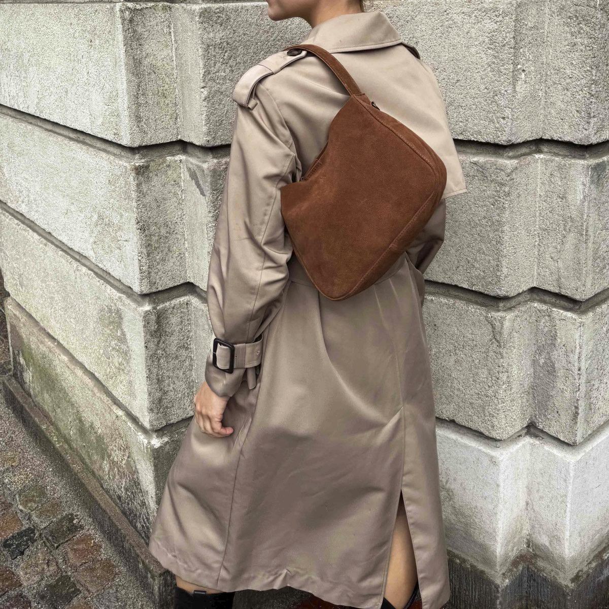 Esambg Cross. Bag, Suede