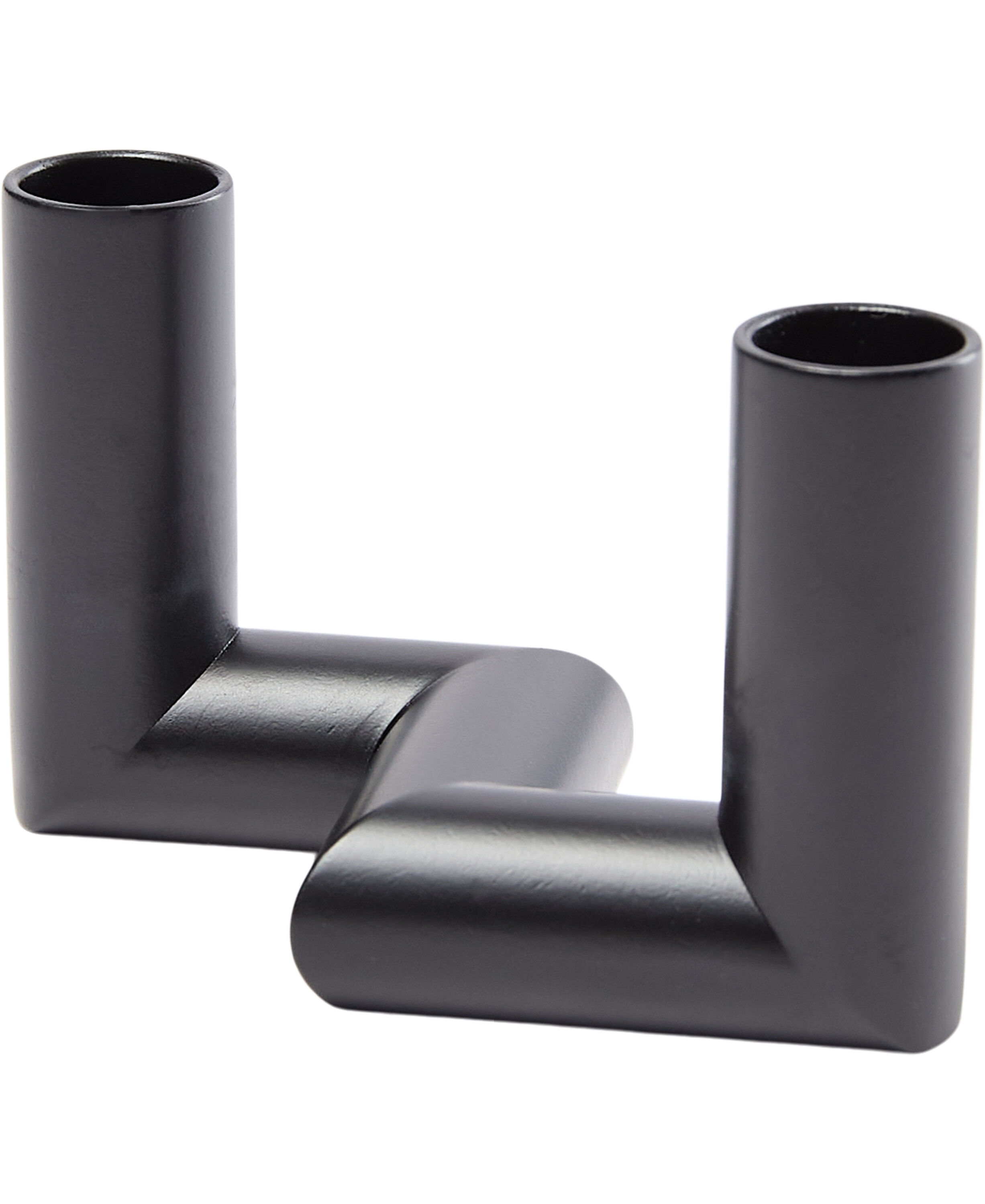 MATRIX Candle Holder - 2'arm Mini Taper - Matte Black - 7,5