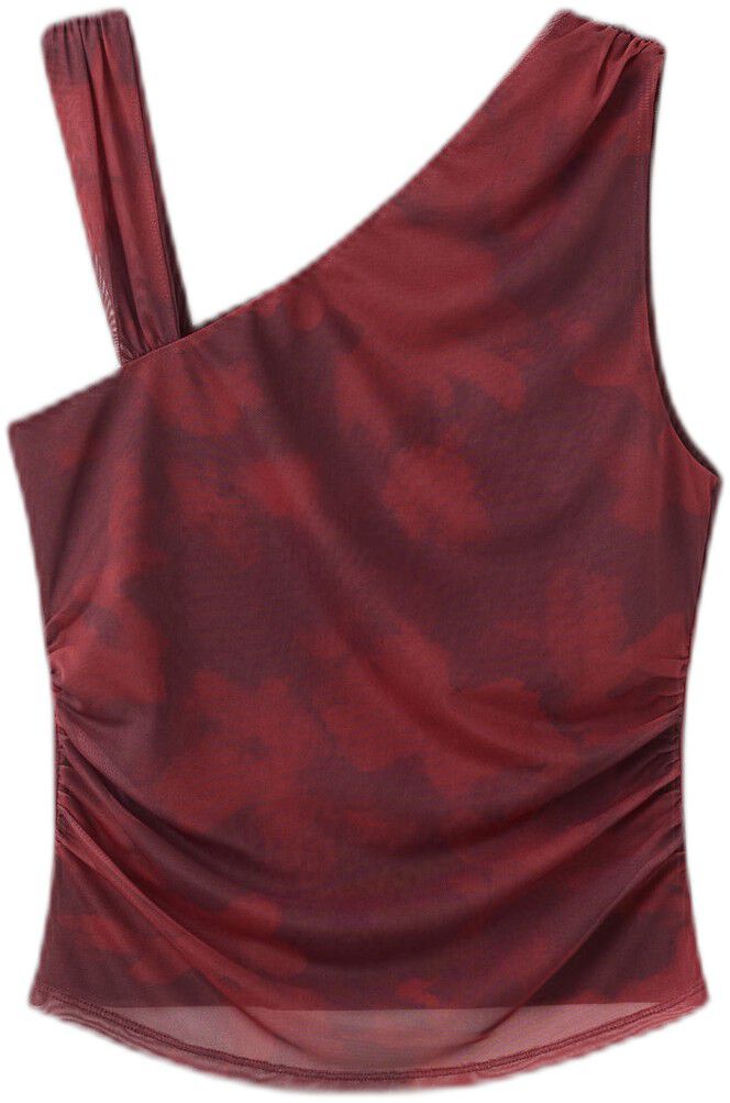 Asymmetric printed top