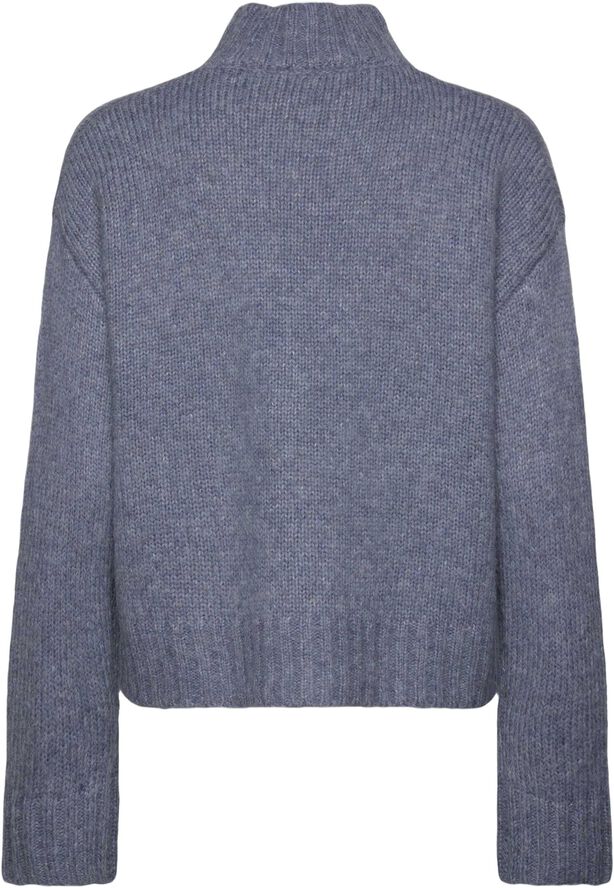 RWTulip Wool Blend LS Turtleneck Plain Pullover