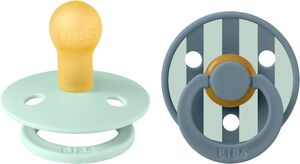 BIBS Pacifier Studio Colour 2 PACK Block Latex Size 1 Nordic