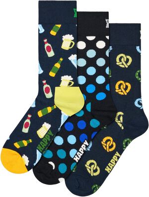 3-Pack Beer & Pretzel Socks