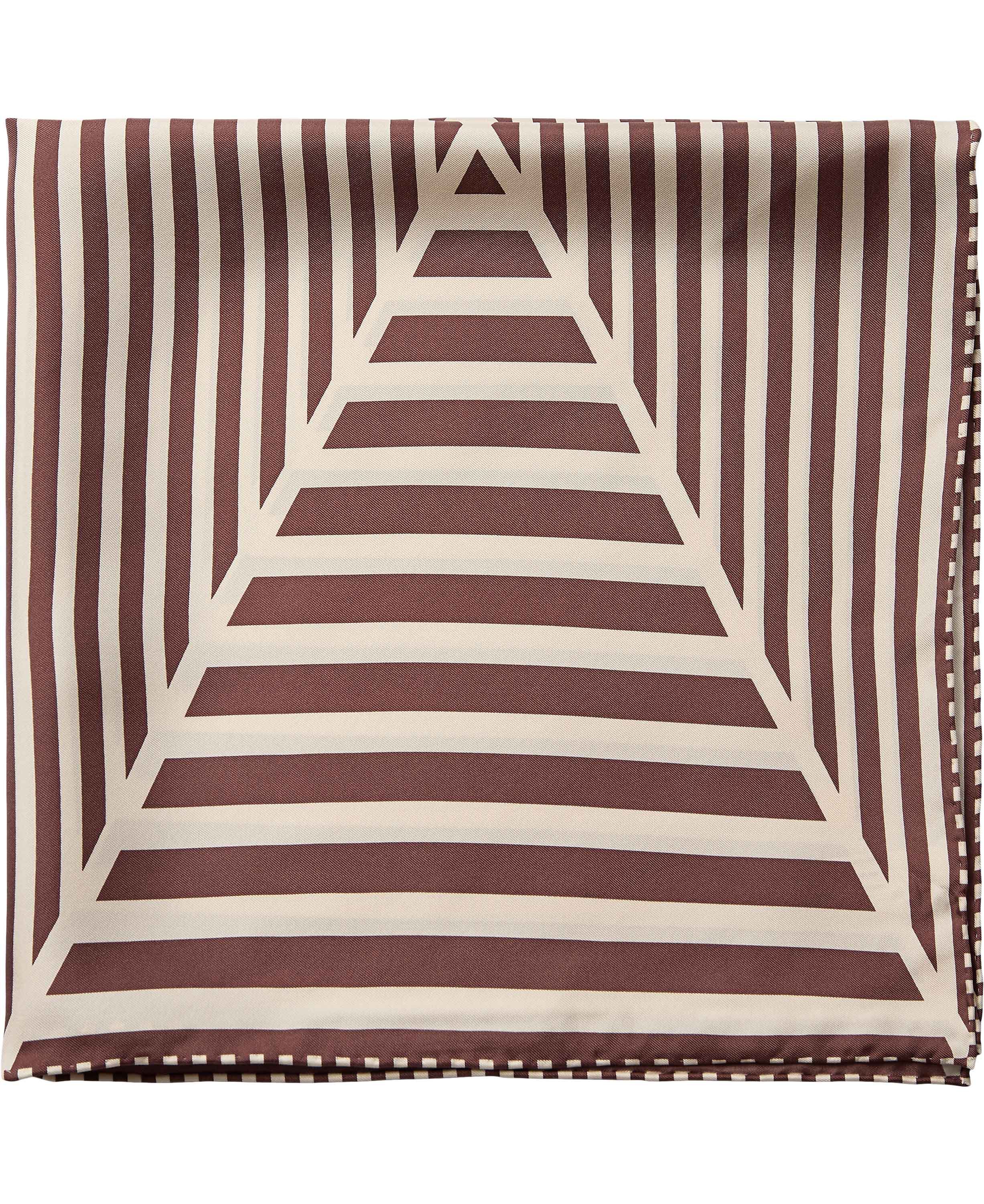 Geometric Scarf 100% Silk - 61x61cm