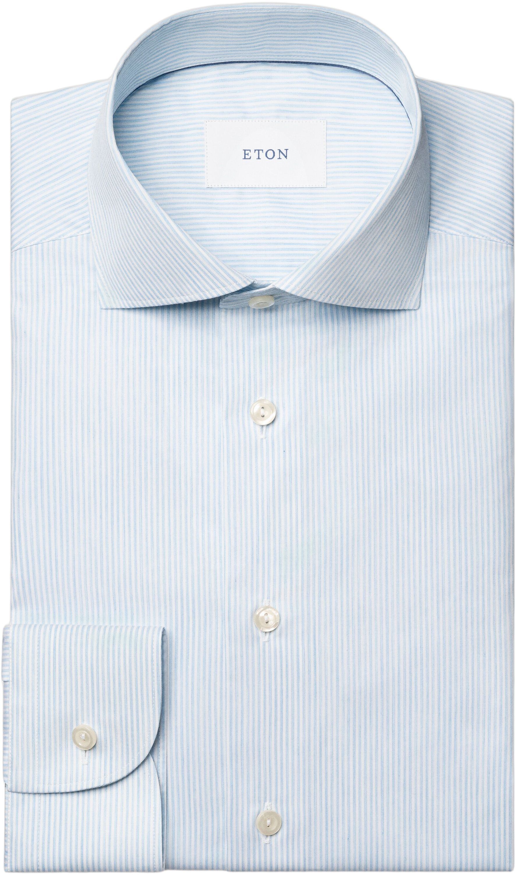 Contemporary Fit Striped Melange Twill Shirt