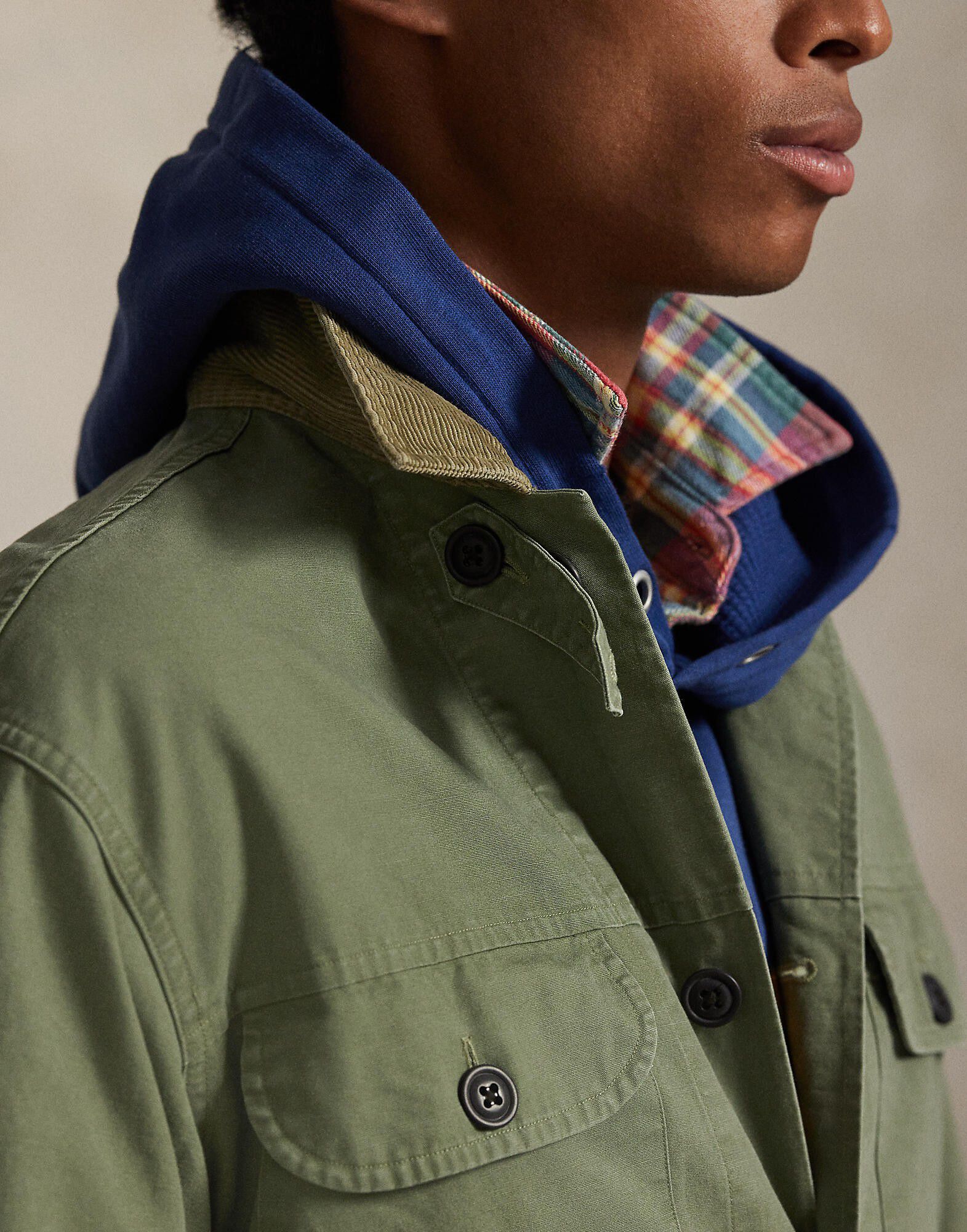 COTTON CANVAS-WVN-SHIRT