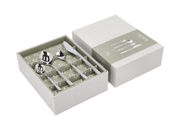 Bestiksæt Fuga 16 dele Mat/Blankt stål