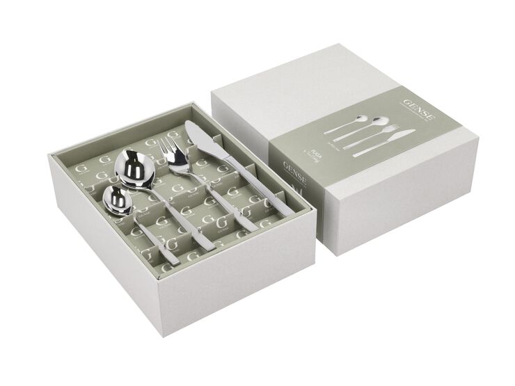 Bestiksæt Fuga 16 dele Mat/Blankt stål