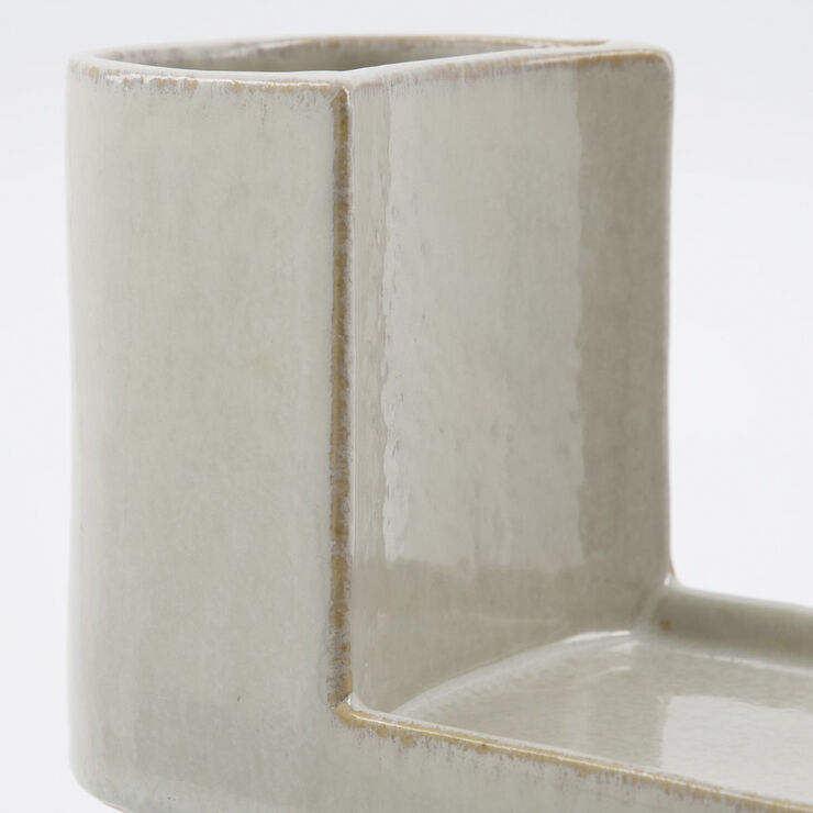 Børste- og sæbeholder, MKDatura, Shellish grey