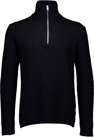 Lambswool half zip knit
