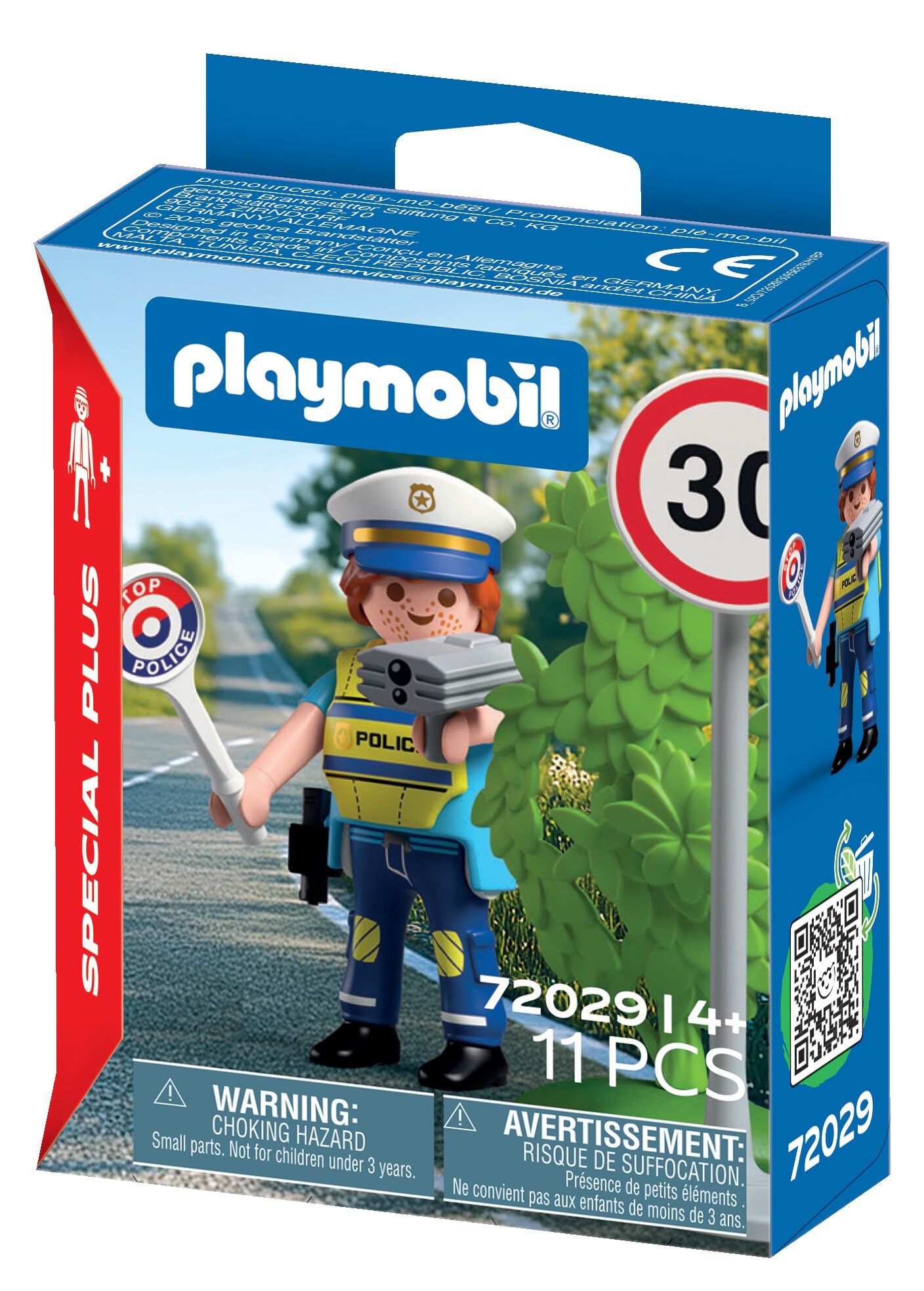 Police officer with speed