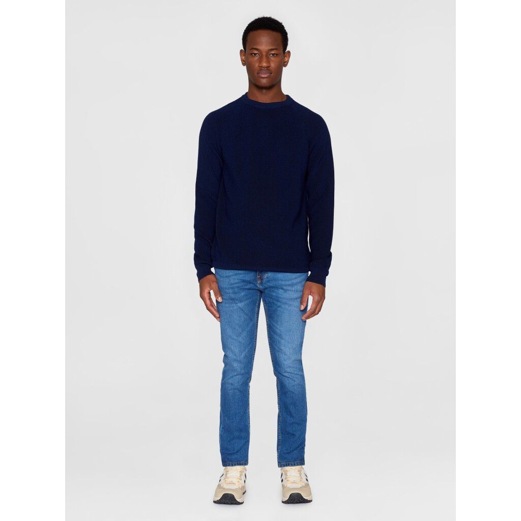 O-neck merino wool rib knit - RWS