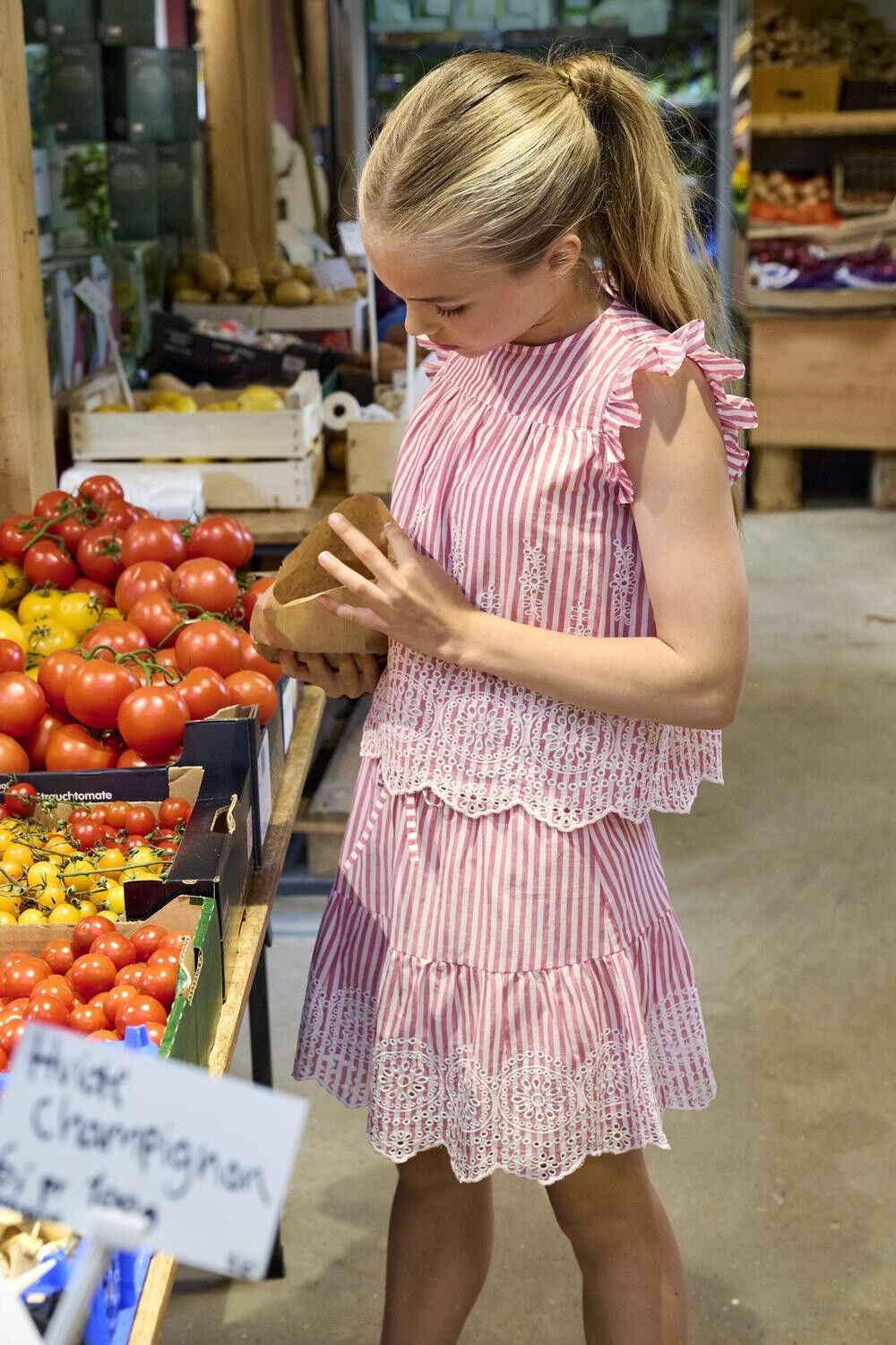 KOGBONDI LIFE EMB SKIRT WVN