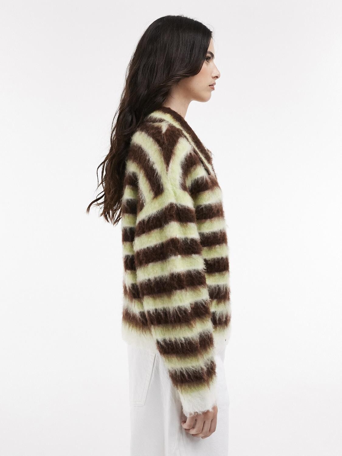 TSKAREN LS V-NECK KNIT POLO