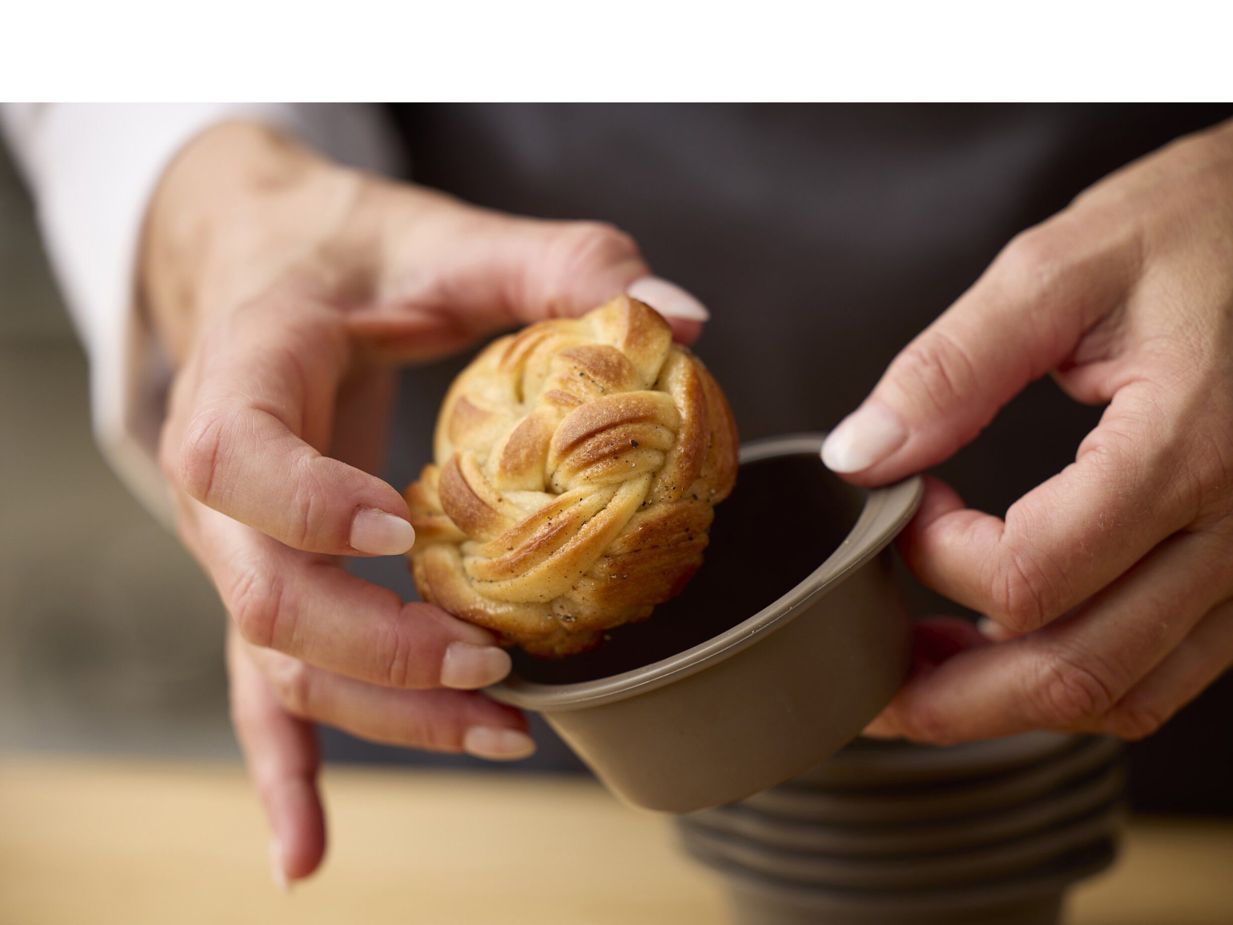 Muffin-/Snurreform 6 stk. Latte Silikone