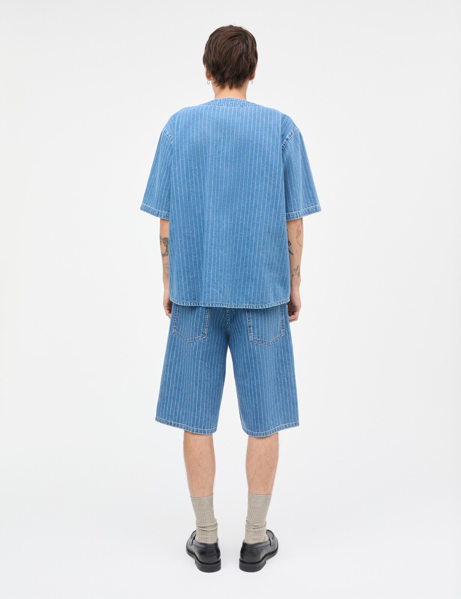 Striped Denim Hannes Shorts