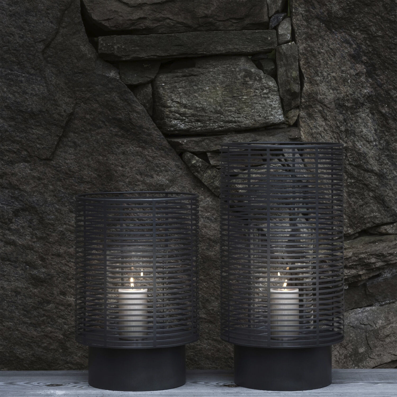 Outdoor lantern -OLEA- Colour Gunmetal Size L