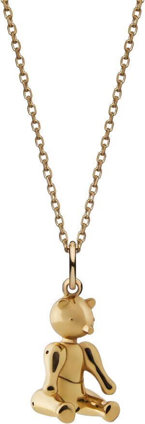 Bj&oslash;rnen i 18 karat forgyldt s&oslash;lv uden k&aelig;de