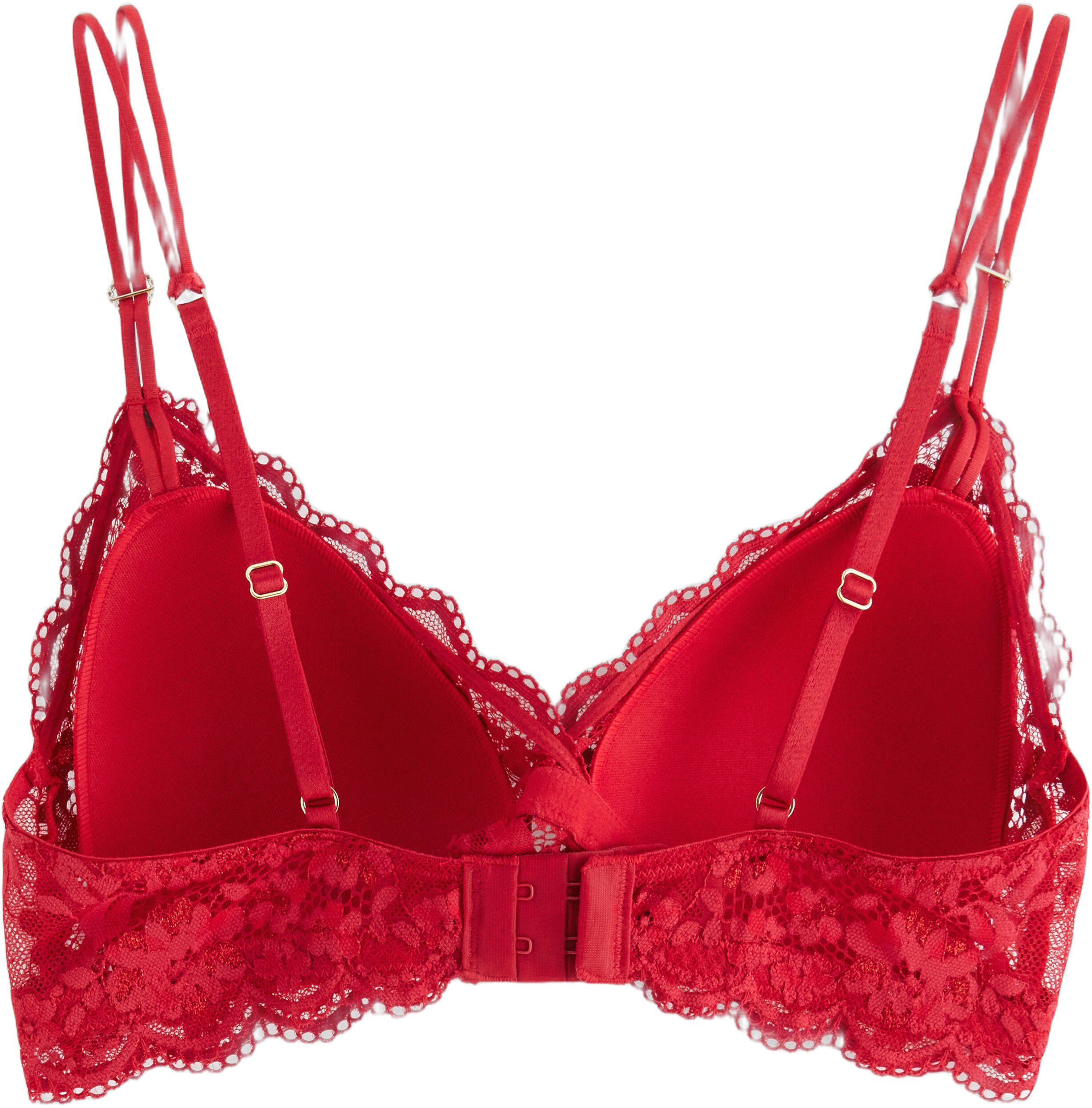 Soft padded bralette in lace with s