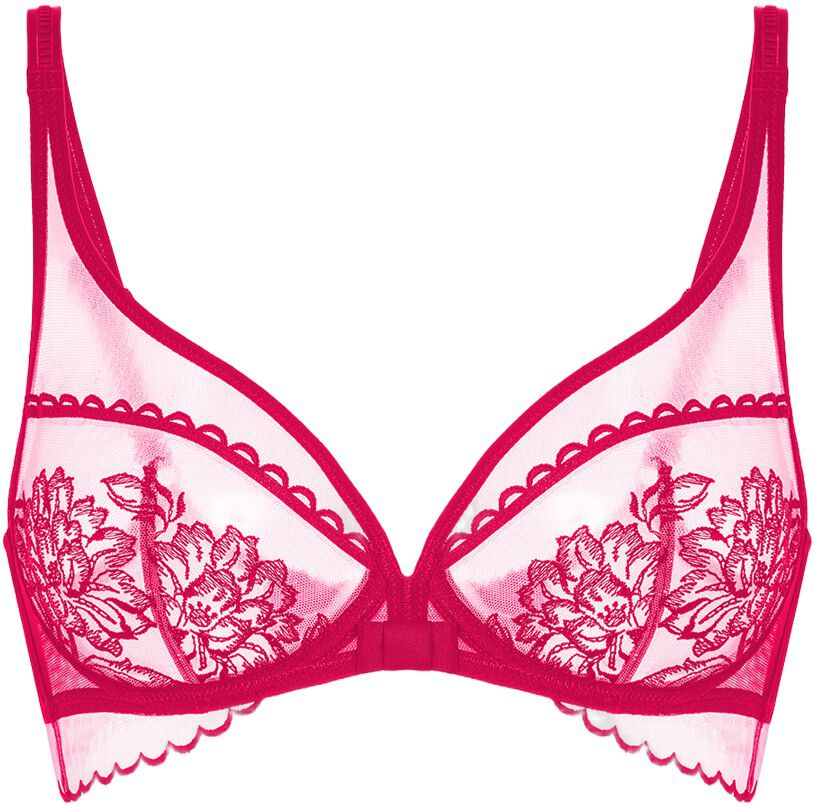 ROMANCE Plunging underwired bra