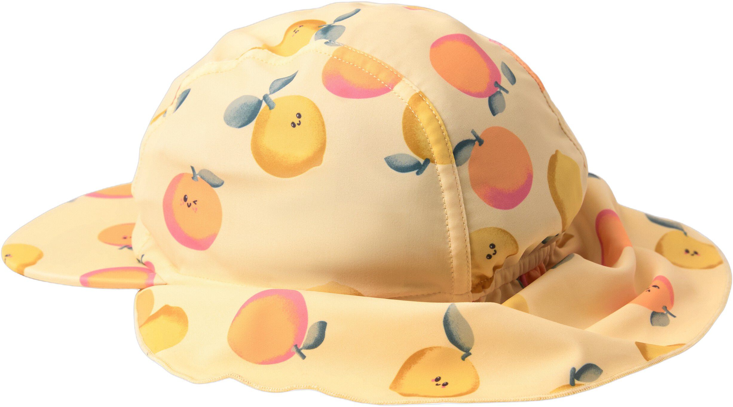 Sun cap with UV-protective fabric.