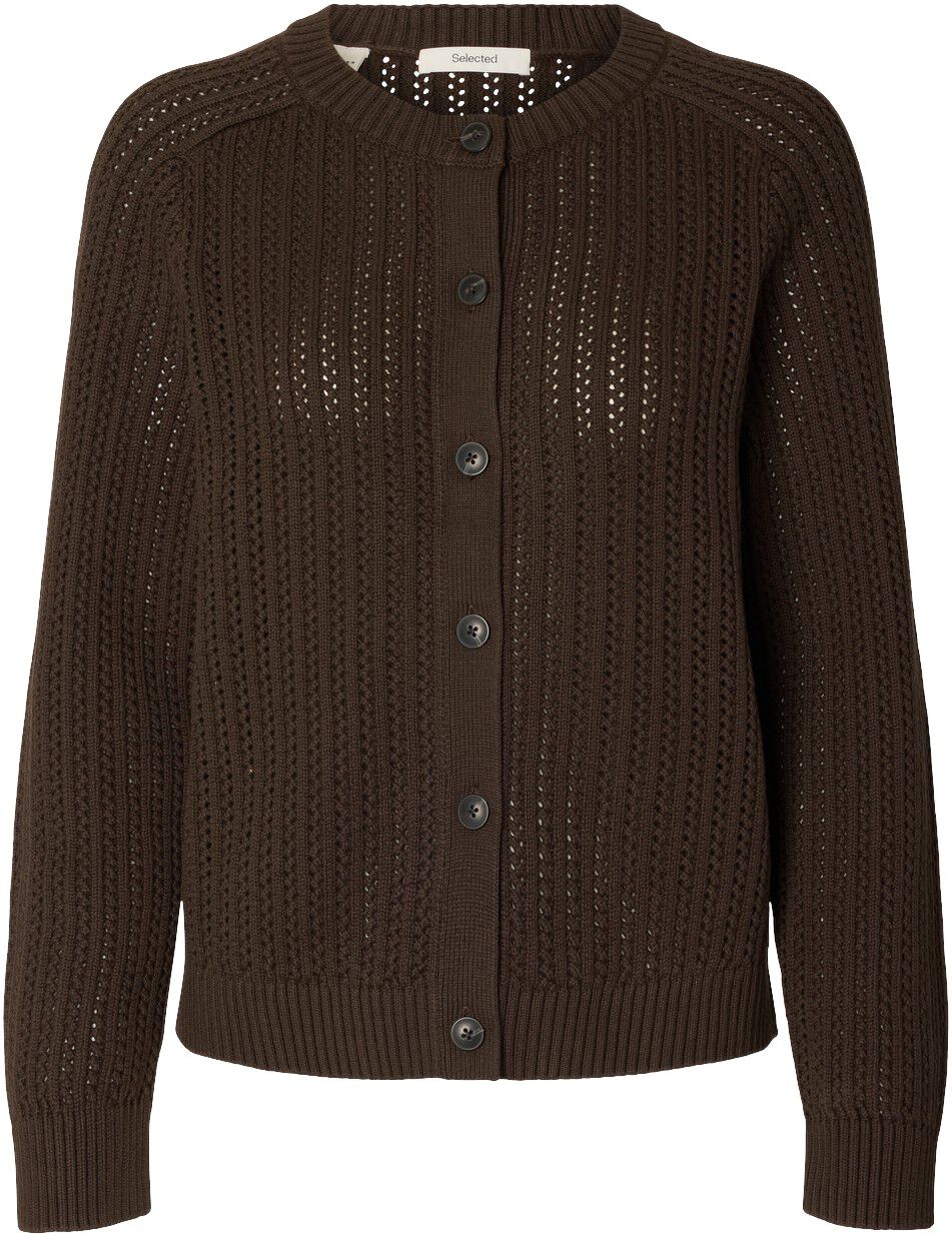 Slwolga Ls Knit Struc O-Neck Cardigan