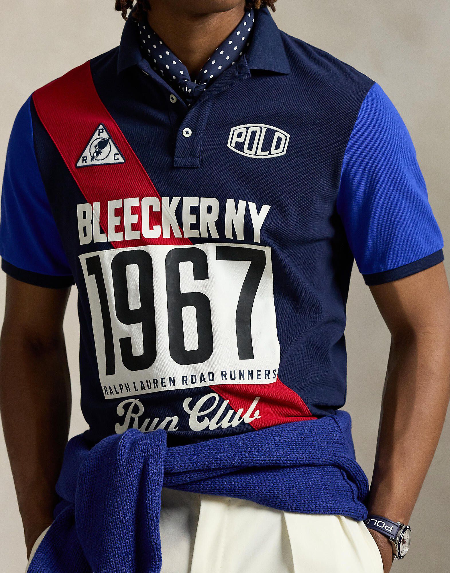 Classic Fit Mesh Graphic Polo Shirt