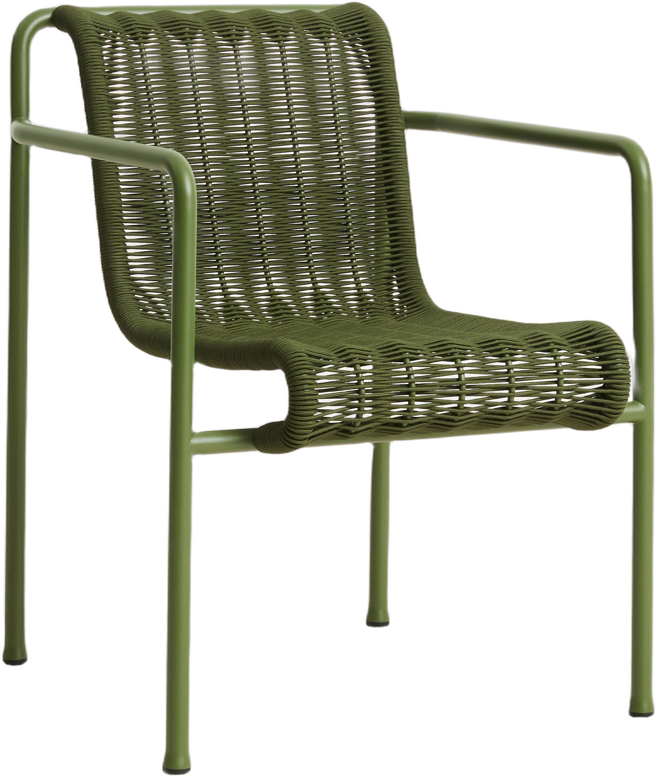 Palissade Cord Dining Armchair-Oliv