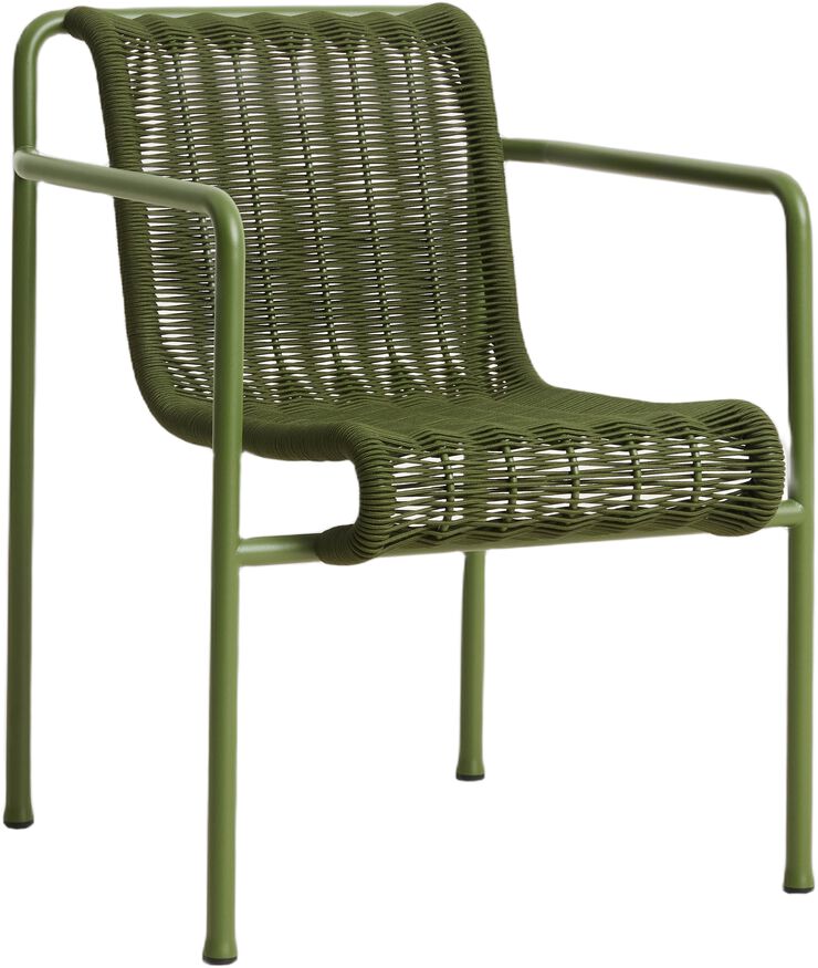 Palissade Cord Dining Armchair-Oliv