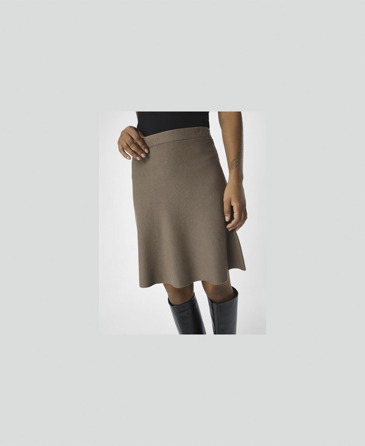 OBJREYNARD HW SHORT KNIT SKIRT DIV