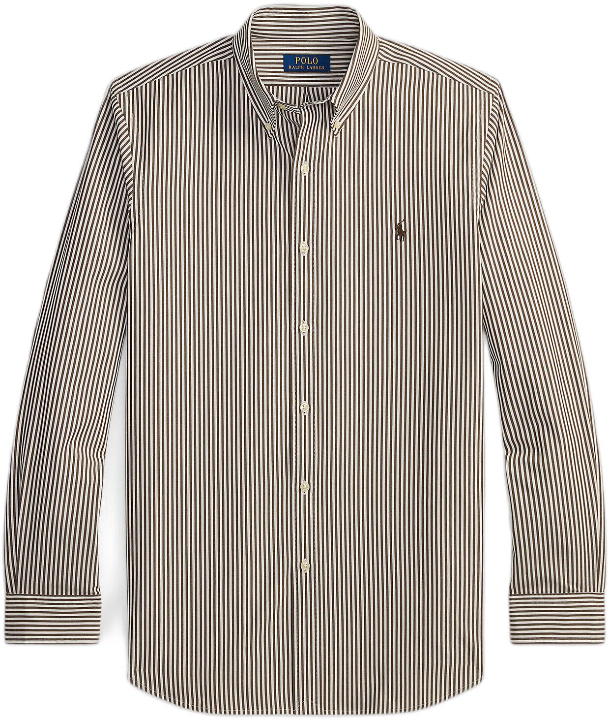 Custom Fit Striped Stretch Poplin Shirt