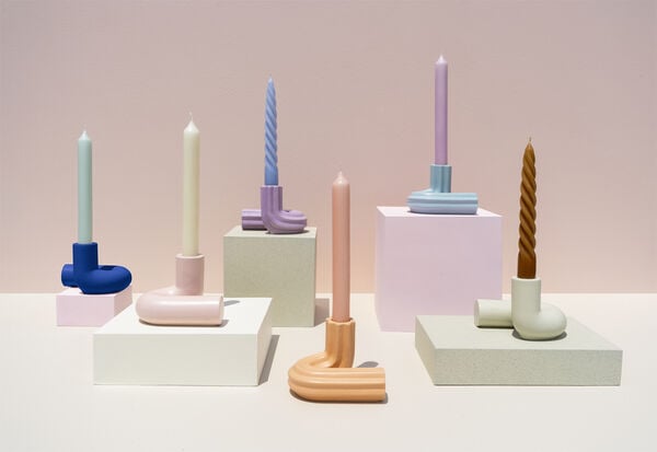 CANDLE HOLDER TEMPLO TANGERINE