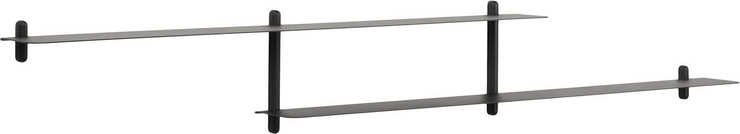 Nivo hylde H sort ask/sort