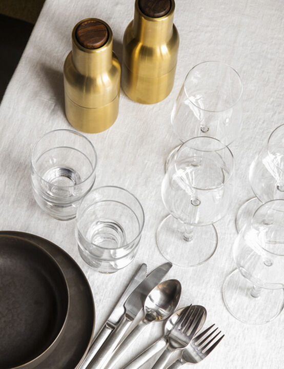 Bottle Grinder, Brushed Brass, Waln