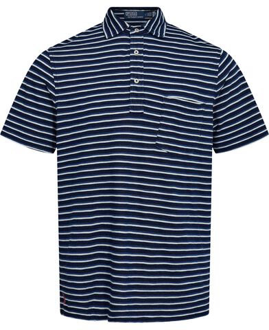 Classic Fit Striped Jersey Polo Shirt