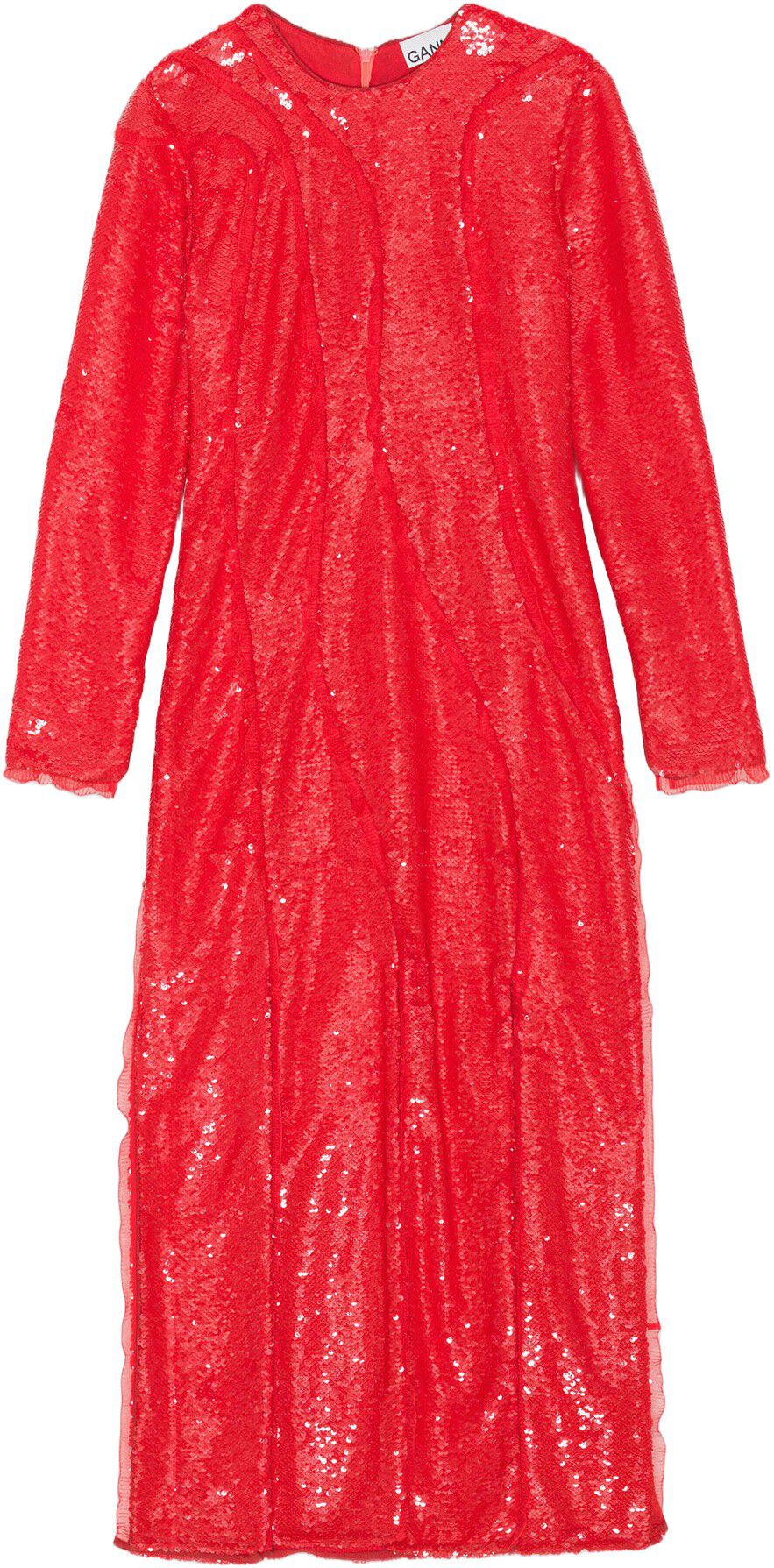 Sequins Cutline Maxi Dress