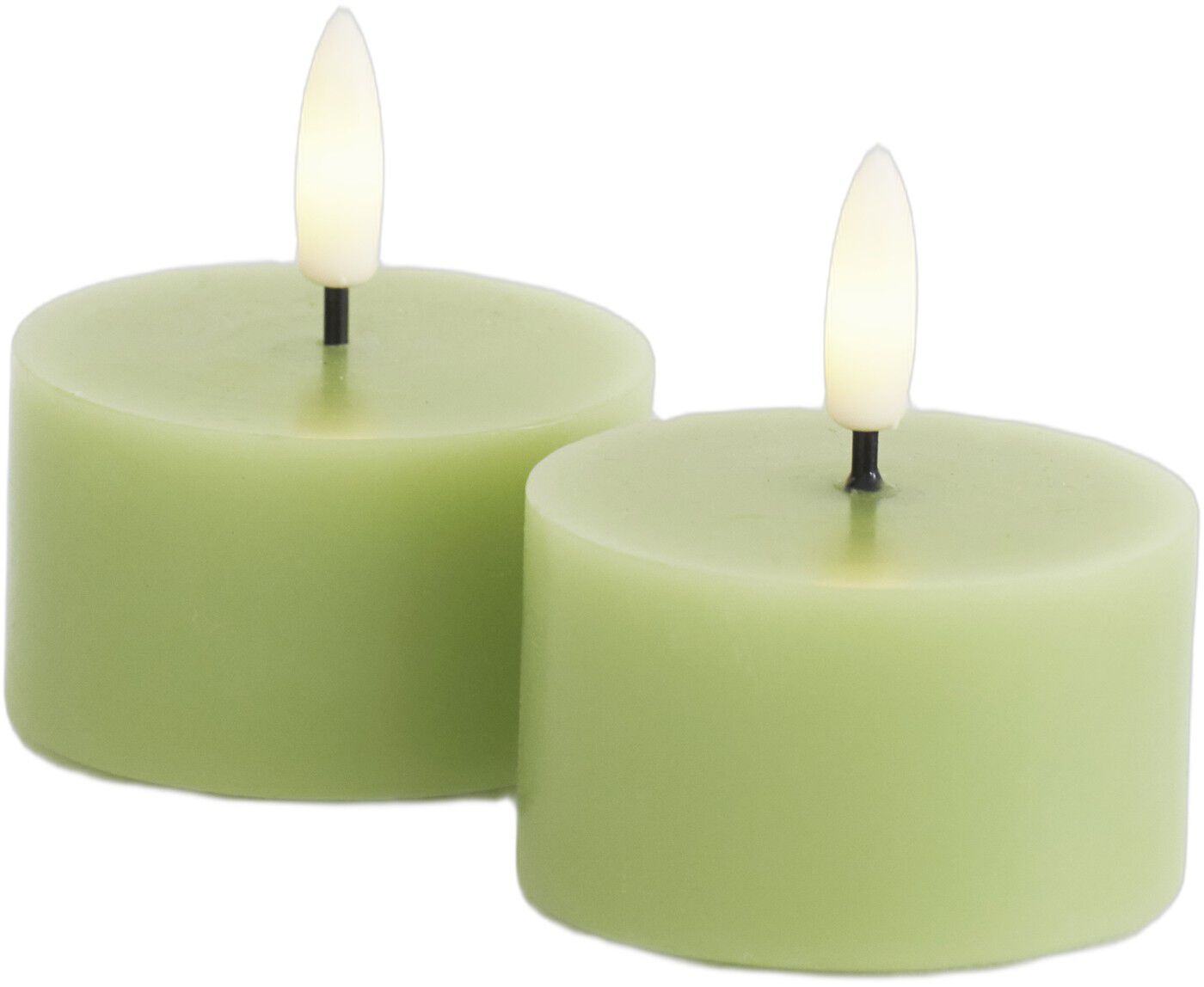 Sille Fyrfadslys 2 stk. s&aelig;t, &Oslash;6xH3,4cm