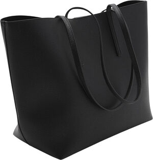 Pebbled effect shopper bag