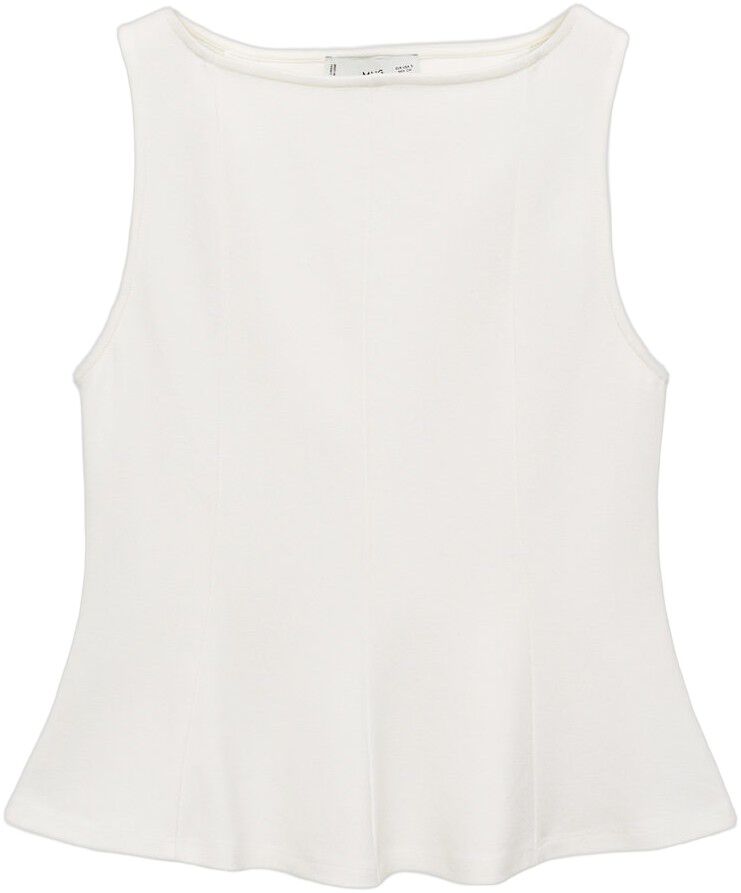 A-line boat neck top