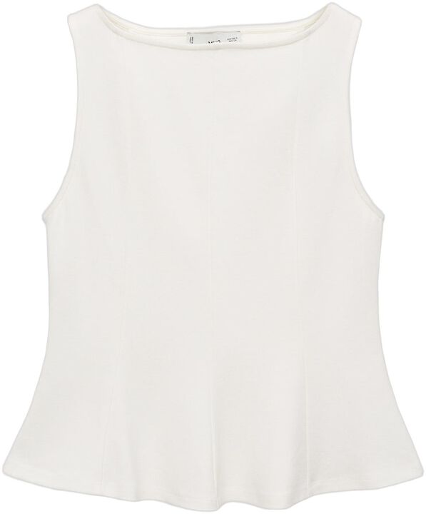 A-line boat neck top