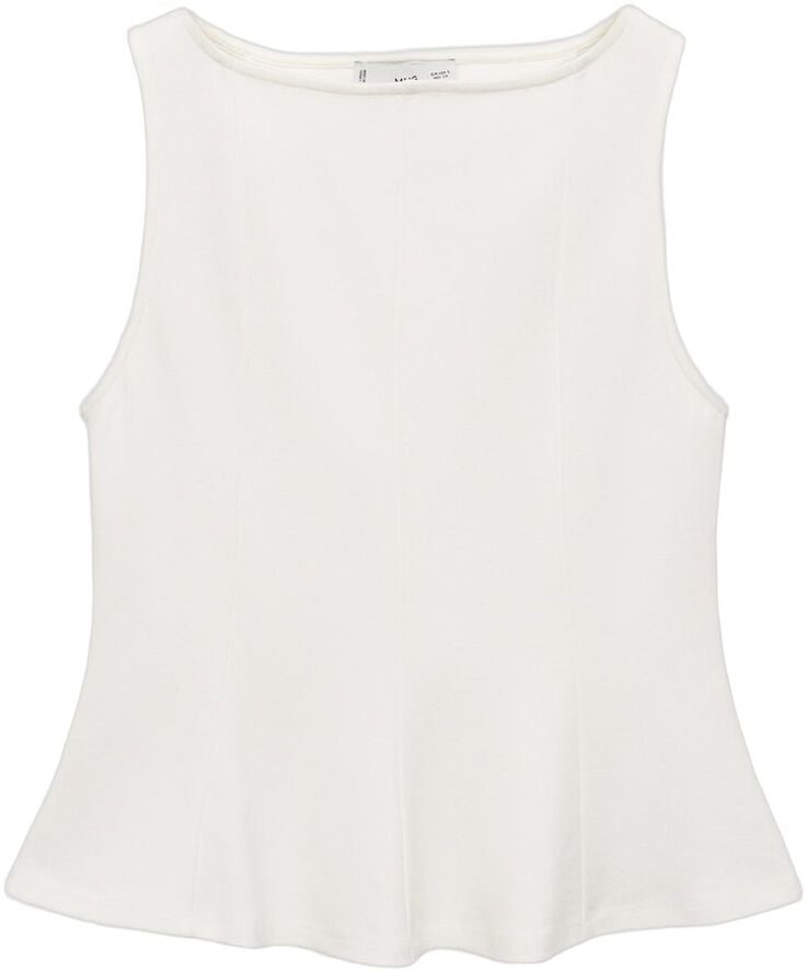 A-line boat neck top