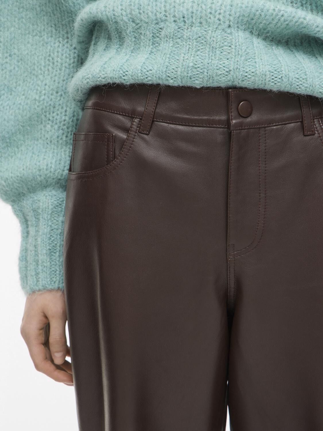 ROUCAMDEN RW S/F LEATHER TROUSERS