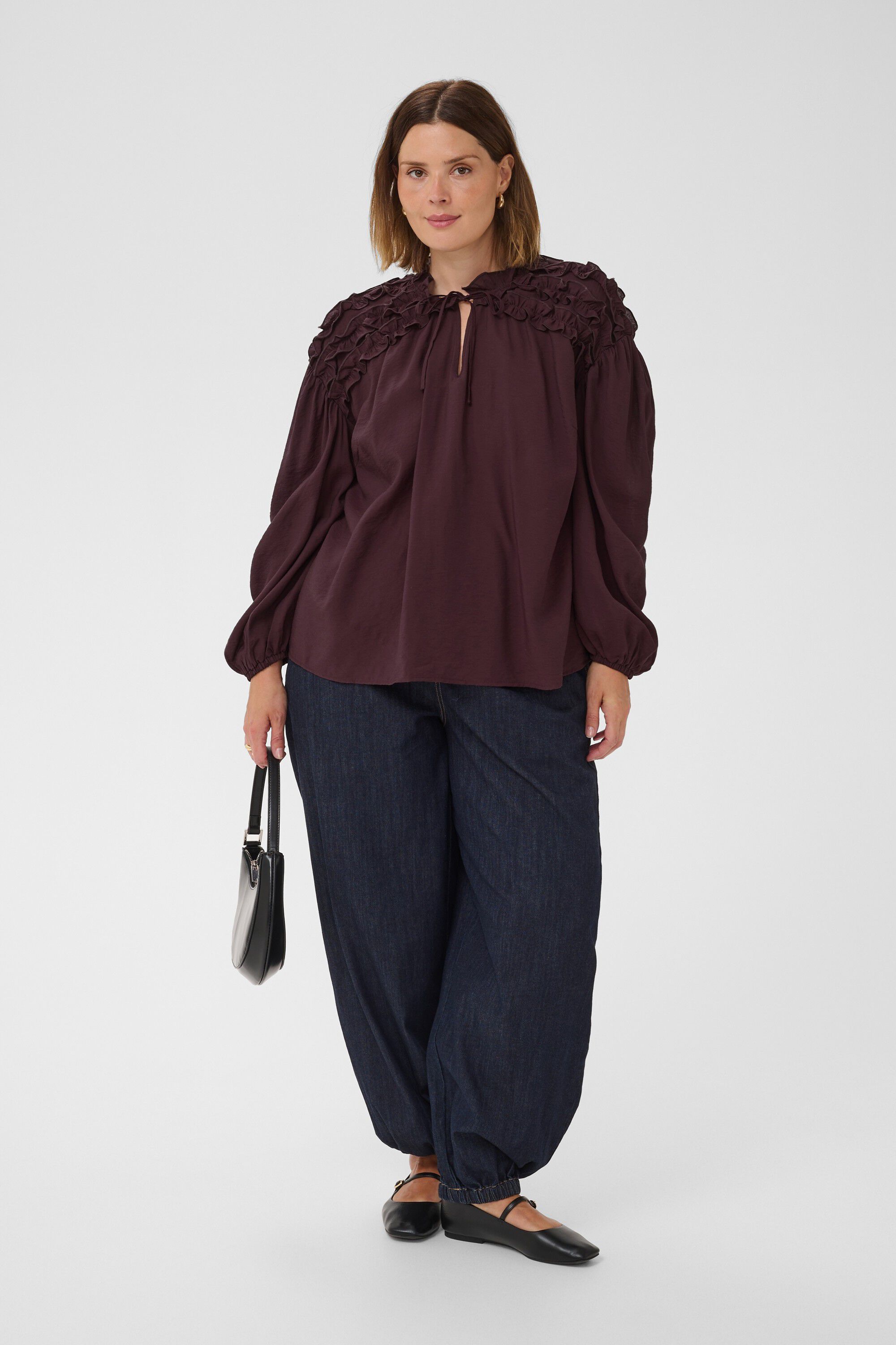 KCnicola Ruffle Shirt