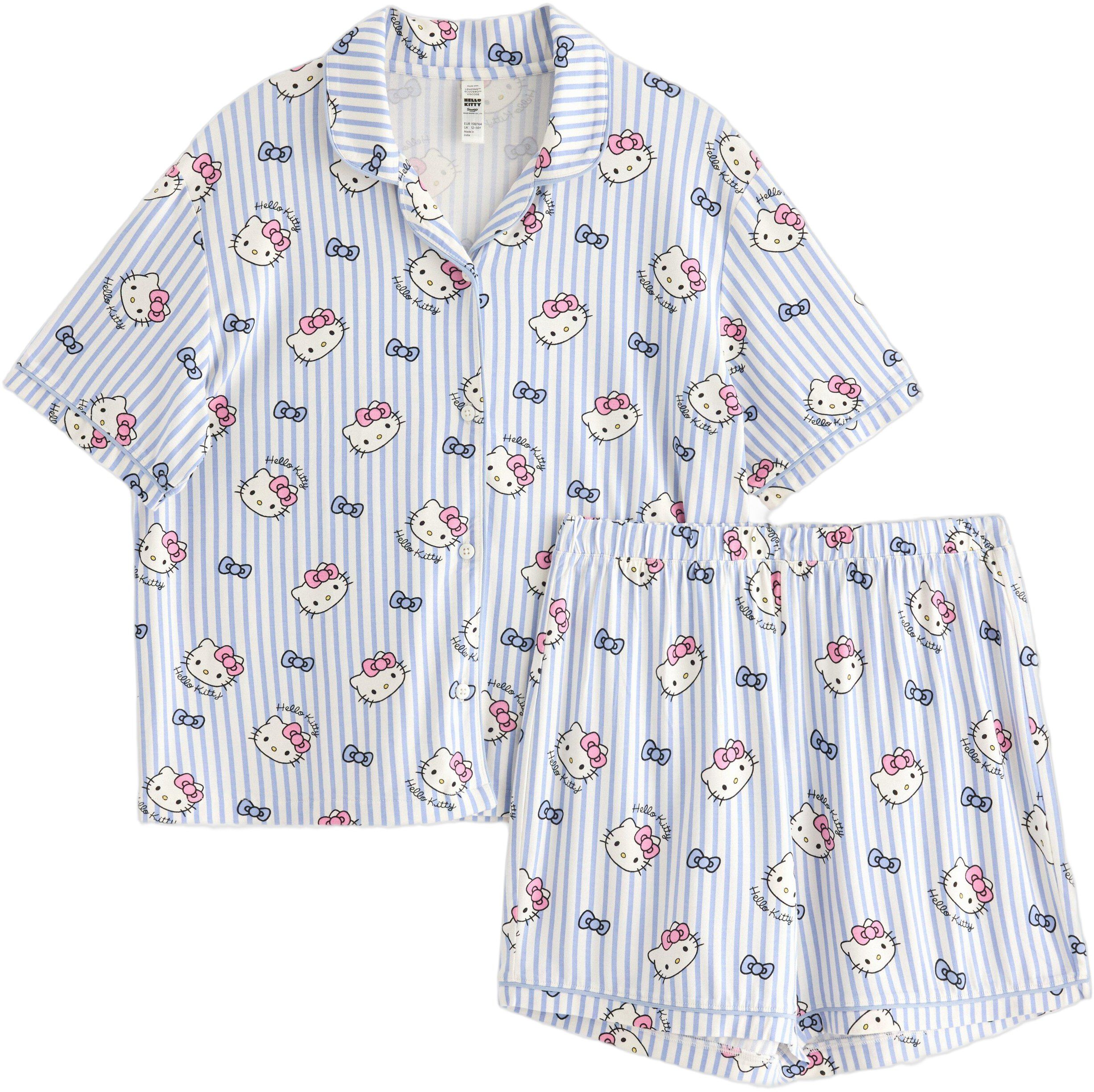 Patterned pyjama set in viscose jer