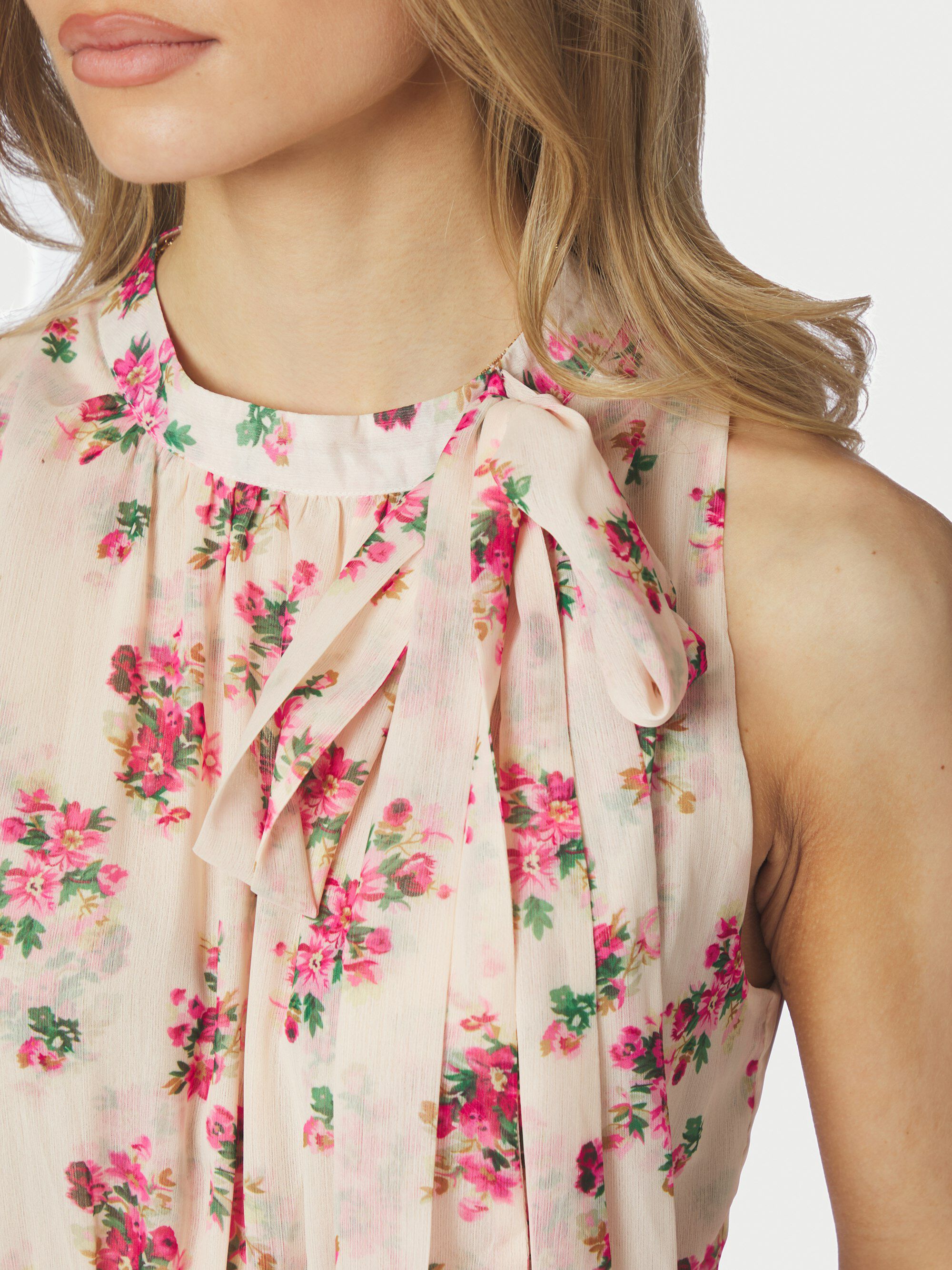 Marli Amazing Chiffon Rose Dress