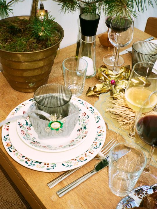 GC Cottage Skål Ø19 cm hvid m. deko