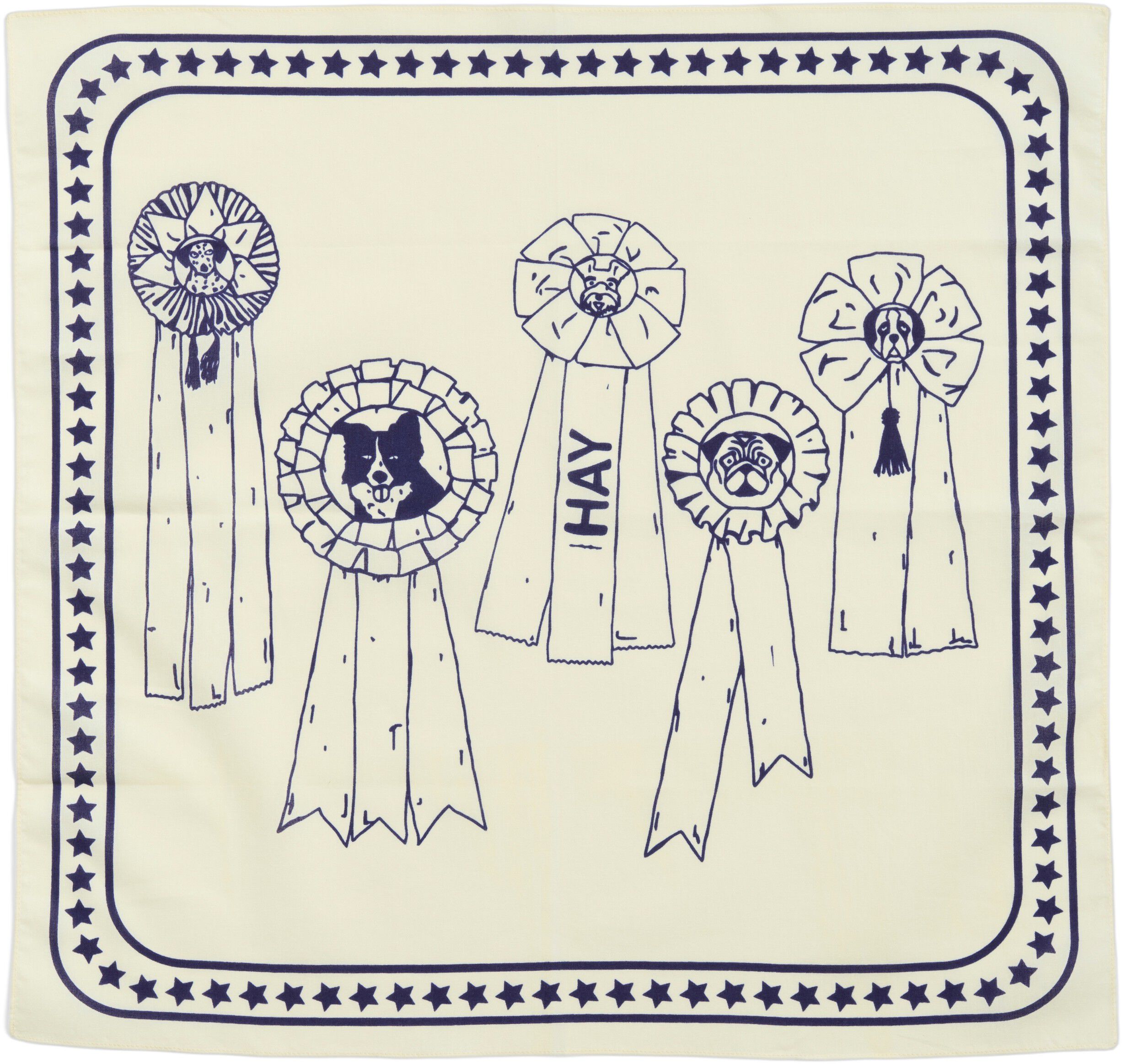 HAY Dogs Scarf Recycled-55 x 55-O