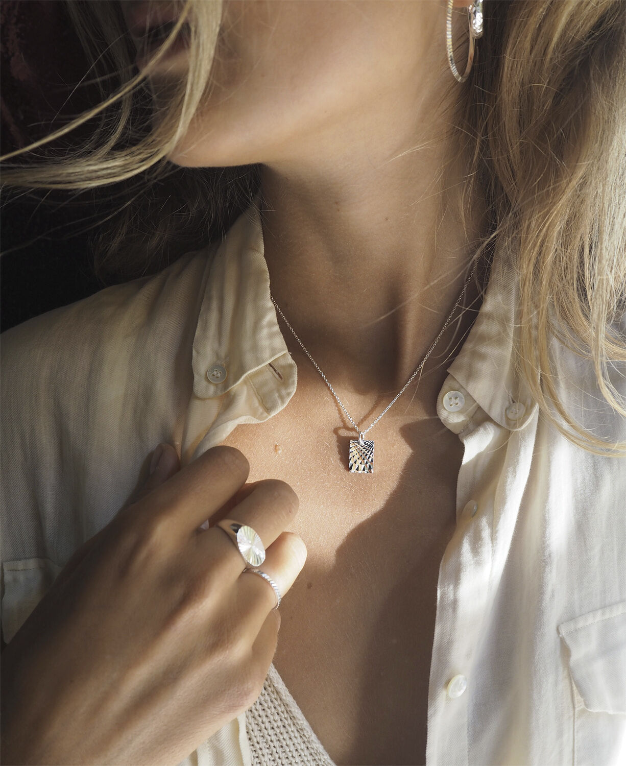 Anchor chain, sterling silver - 42 CM